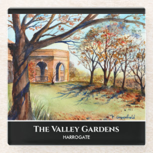 Posavasos De Vidrio Harrogate en Valley Gardens por Farida Greenfield