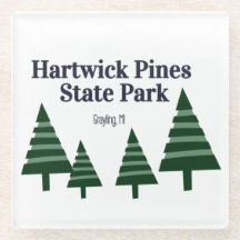 Hartwick Pines Glass Coaster