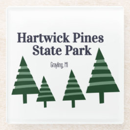 Posavasos De Vidrio Hartwick Pines Glass Coaster