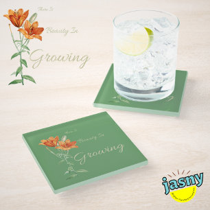 Posavasos De Vidrio Hay belleza en cultivar lirio tigre