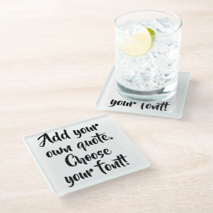 Posavasos De Vidrio Haz tu propia montaña de vidrio personalizada