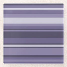 Posavasos De Vidrio Heather rayas púrpuras