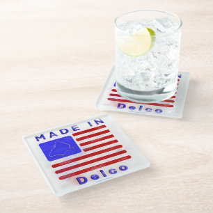 Posavasos De Vidrio Hecho en Delco