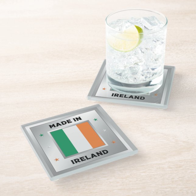 Posavasos De Vidrio Hecho En Irlanda (Angular)