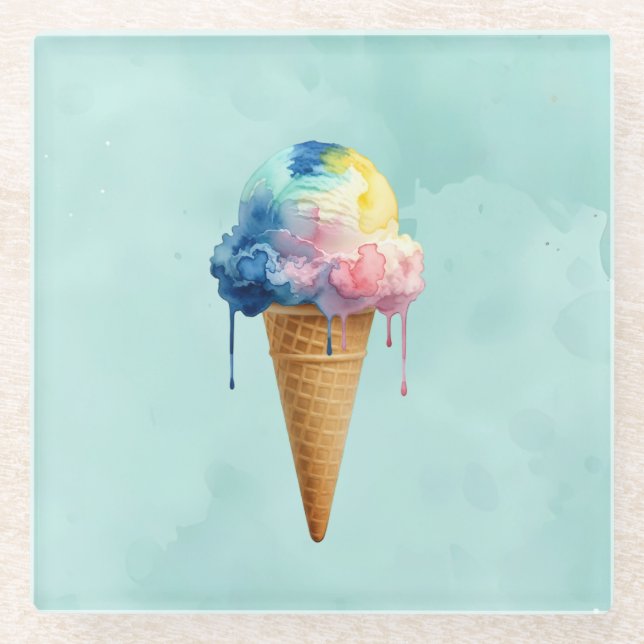 Posavasos De Vidrio Helado (Anverso)