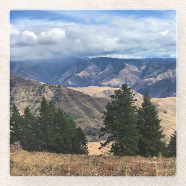 Posavasos De Vidrio Hells Canyon Scenway, OR (Anverso)