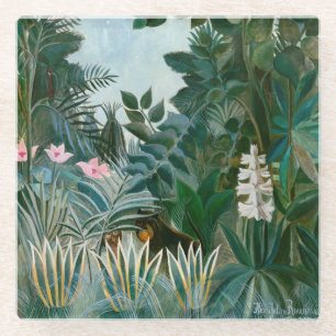 Posavasos De Vidrio Henri Rousseau - La selva ecuatorial