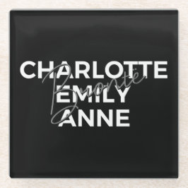 Posavasos De Vidrio Hermanas Brontë II - Charlotte & Emily & Anne