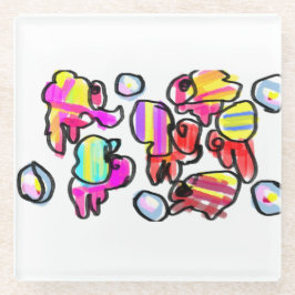 Posavasos De Vidrio Hermit crabs summer