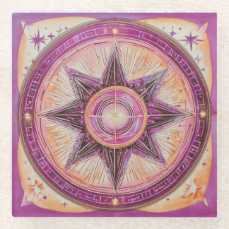 Posavasos De Vidrio Hermosa Estrella