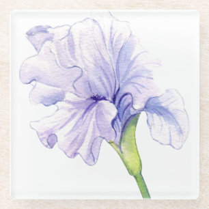 Posavasos De Vidrio Hermosa flor dibujada a mano