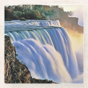 Posavasos De Vidrio Hermosas Cataratas del Niágara
