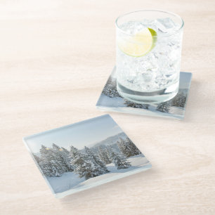 Posavasos De Vidrio Hielo y nieve   Allgäu Bavaria Southern Germany