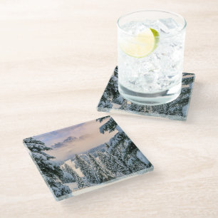 Posavasos De Vidrio Hielo y nieve   Rosengarten, Alemania