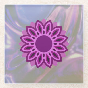 POSAVASOS DE VIDRIO HIJA DE REGALO MODERNA COLORIDA SIMPLE HERMANA MOM