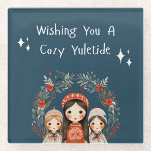 Posavasos De Vidrio Hijos y madres Navidades Hijos de Hijos