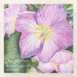 Posavasos De Vidrio Hogar colorido de vacaciones florales