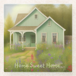 Posavasos De Vidrio Hogar Dulce Hogar Calentador