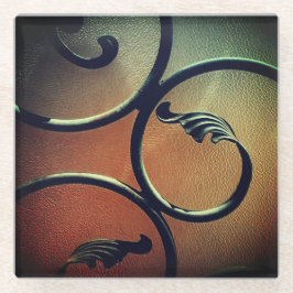 Posavasos De Vidrio Hojas de hierro