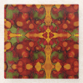 Posavasos De Vidrio Hojas otoñales