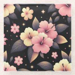Posavasos De Vidrio Hola Hibisco