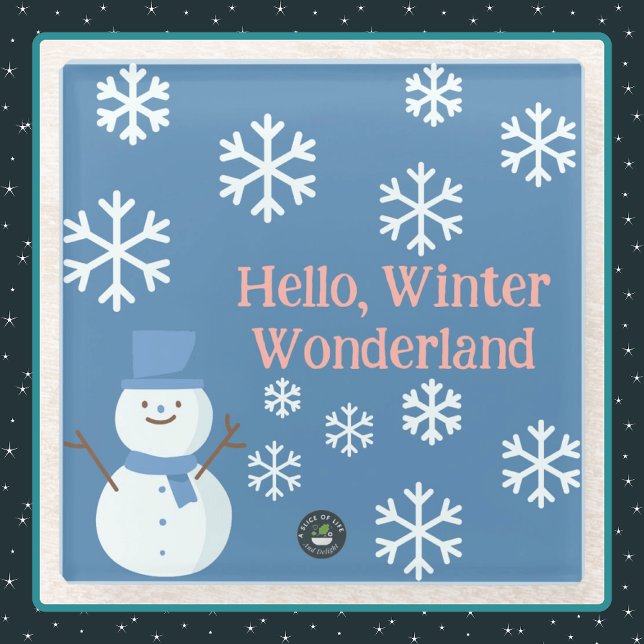 Posavasos De Vidrio Hola, Winter Wonderland (Subido por el creador)