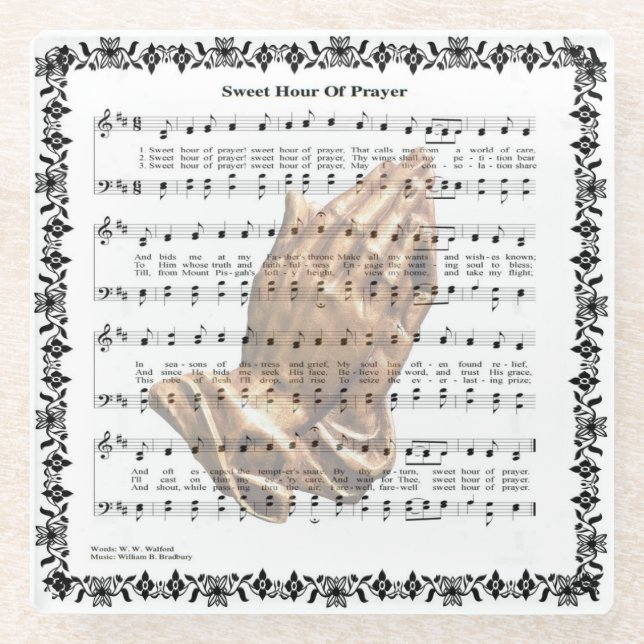 POSAVASOS DE VIDRIO HORA DULCE DE PRAYER* (Anverso)