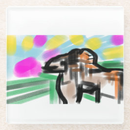 Posavasos De Vidrio Horse joy