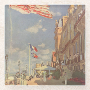 Posavasos De Vidrio Hotel Des Roches Noires En Trouville - Claude Mone