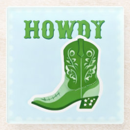 Posavasos de vidrio HOWDY Bar