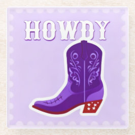Posavasos de vidrio HOWDY Bar