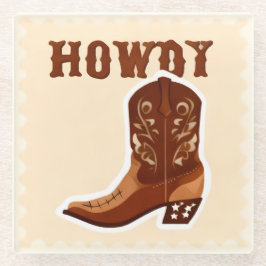 Posavasos de vidrio HOWDY Bar