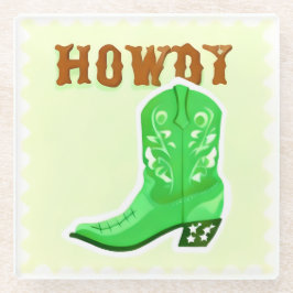 Posavasos de vidrio HOWDY Bar