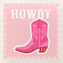 Posavasos de vidrio HOWDY Bar