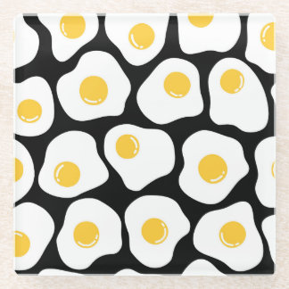 Posavasos De Vidrio Huevos Arañados: Quirky Vintage.