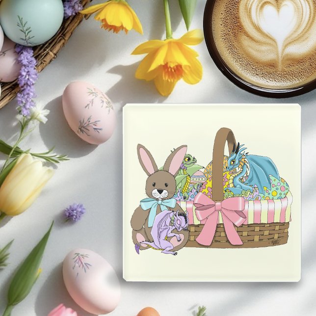 Posavasos De Vidrio Huevos de la cesta de pascua (Subido por el creador)