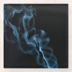 Posavasos De Vidrio Humo azul