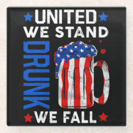 Posavasos De Vidrio Humor de cerveza patriótico