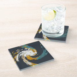 Posavasos De Vidrio Huracán Twirl