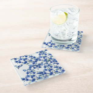 Posavasos De Vidrio Hydrangea(BGC transparente)