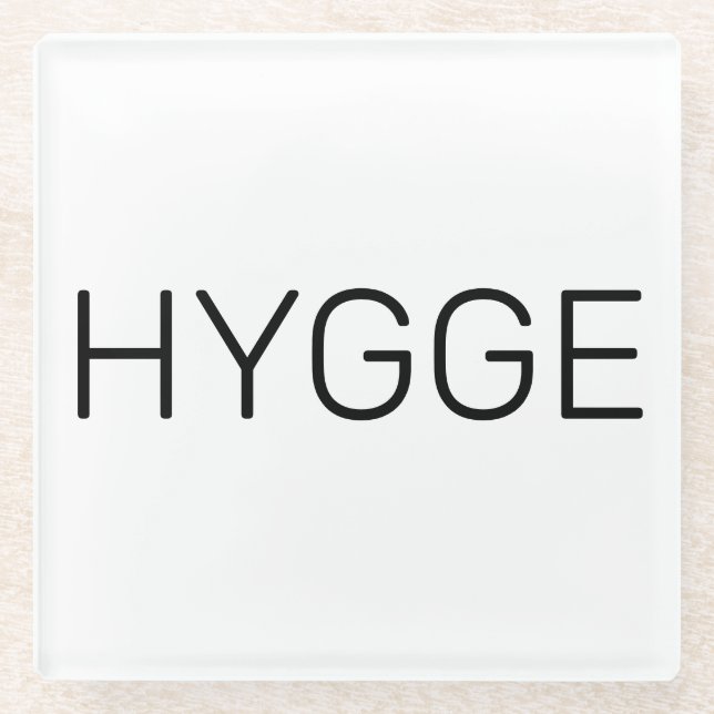 Posavasos De Vidrio Hygge Black (Anverso)