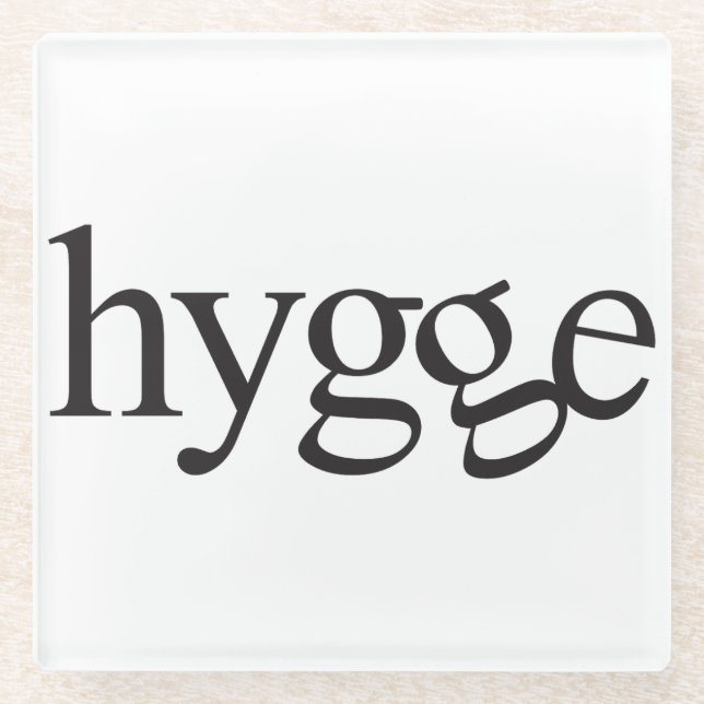 Posavasos De Vidrio Hygge Glass Coaster (Anverso)