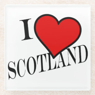 Posavasos De Vidrio I Heart Scotland bk coastercn