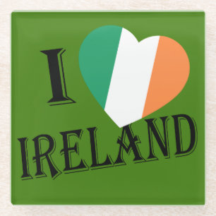 Posavasos De Vidrio I Heartflag Ireland bk coastercn