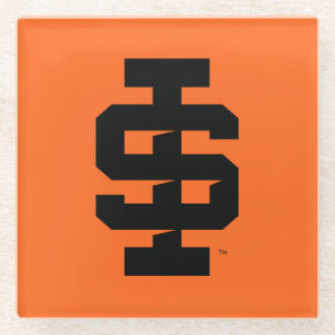 Posavasos De Vidrio Idaho State University Bold Bengala Logo