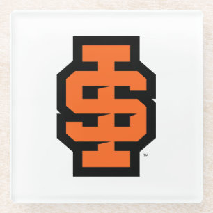 Posavasos De Vidrio Idaho State University Bold Bengala Logo