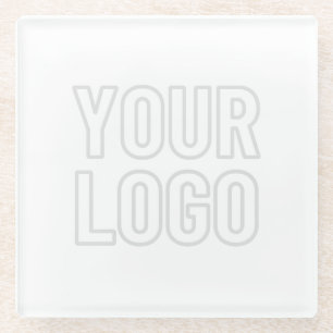Posavasos De Vidrio Iluminar automáticamente el logotipo para el fondo