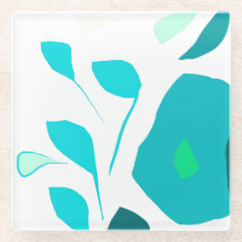 Posavasos De Vidrio Ilustracion de sabor a menta