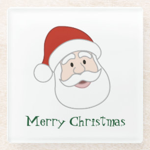 Posavasos De Vidrio Ilustracion y texto de Papá Noel