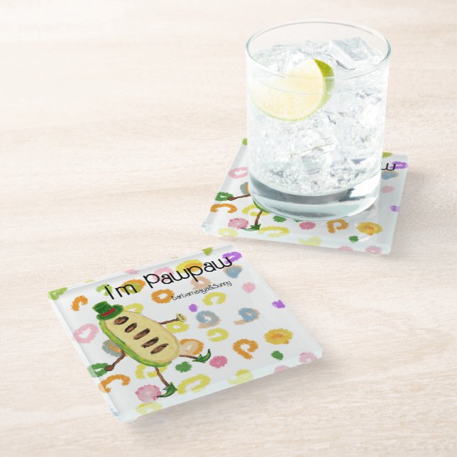 Posavasos De Vidrio I'm Pawpaw (Angular)